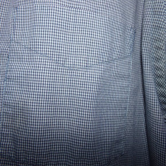 David Taylor long sleeved‎ button down collar shirt size M Excellent Blue gray - Picture 5 of 5